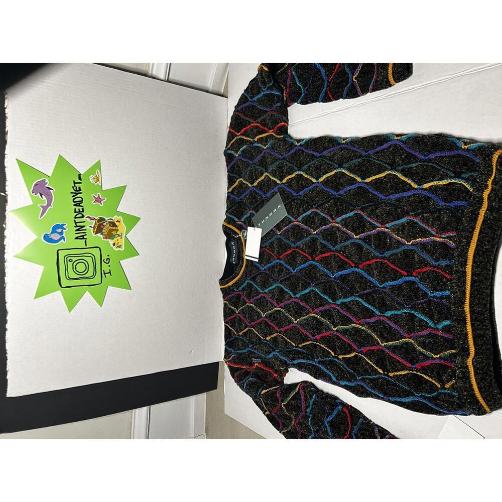 Tundra 3D Knit Sweater NOS NWT Coogi Style [Small] 90s